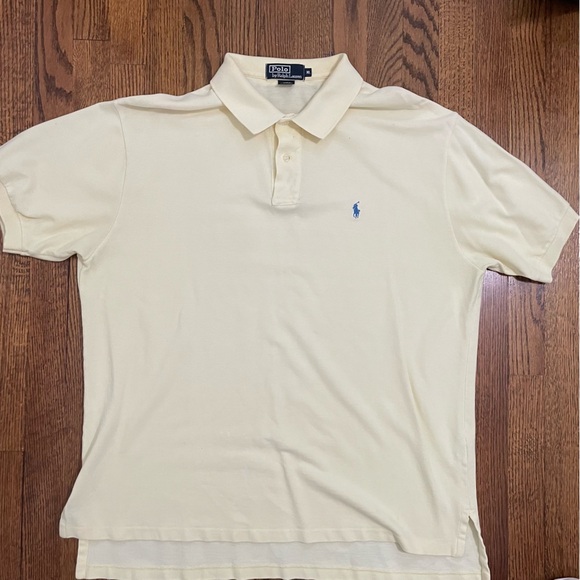Polo by Ralph Lauren Vintage Style Men's Soft Yellow Polo Blue Pony Size X-Large - Picture 1 of 9